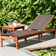 Wade Logan® Arnoult Outdoor Eucalyptus Chaise Lounge & Reviews | Wayfair